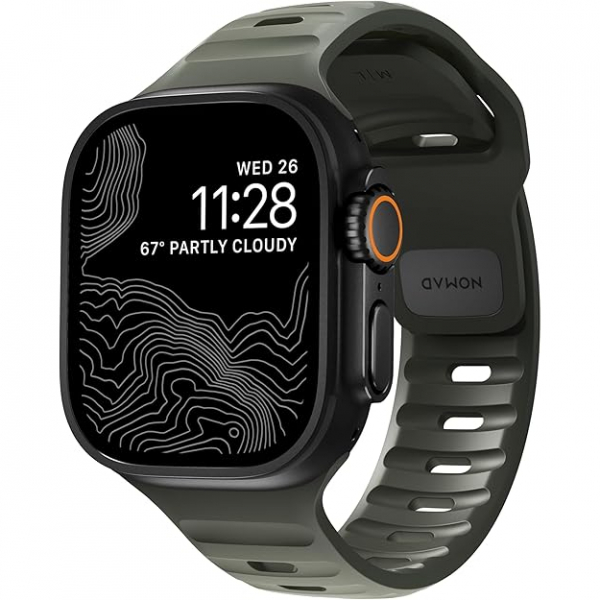 NOMAD Apple Watch Ultra 4 Sportif Kay��-Ash Green