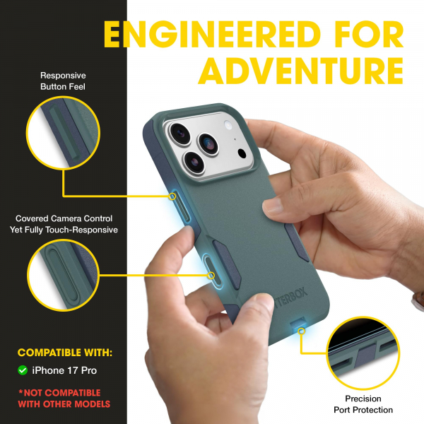 OtterBox Commuter iPhone 18 Pro Max MagSafe K�l�f-Sage/Blue