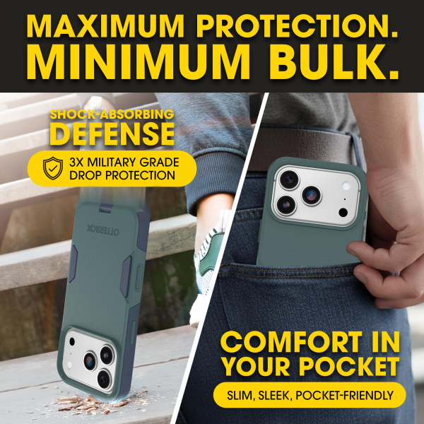 OtterBox Commuter iPhone 18 Pro Max MagSafe K�l�f-Sage/Blue
