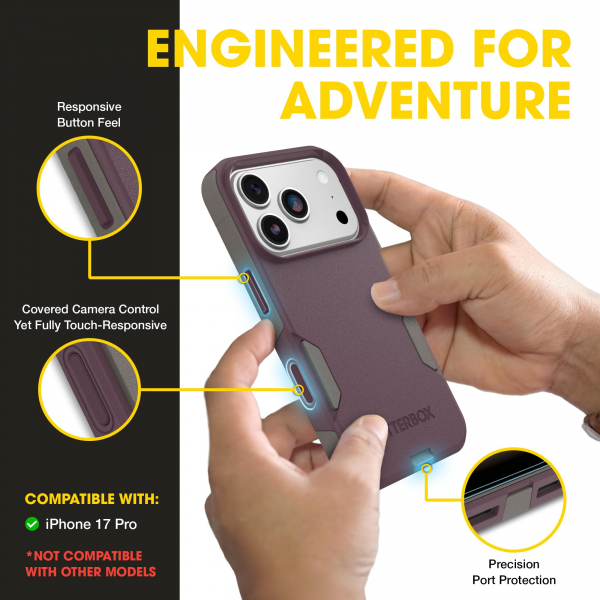 OtterBox Commuter iPhone 18 Pro Max MagSafe K�l�f-Purple/Grey