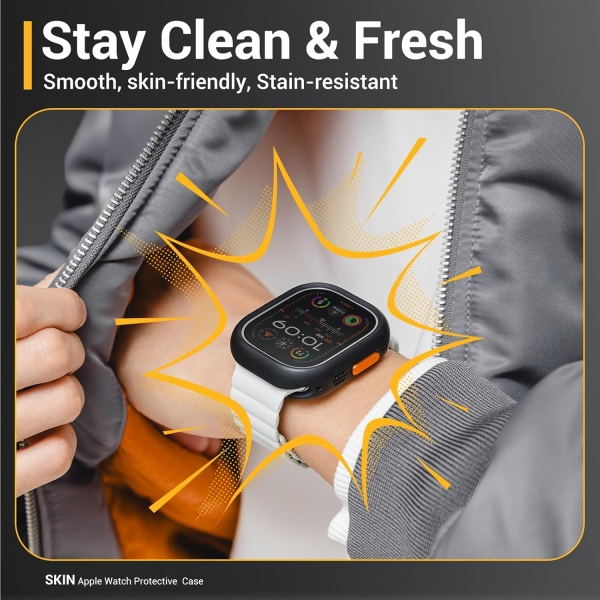 MAGEASY Apple Watch Ultra 4 Bumper K�l�f-Midnight Black