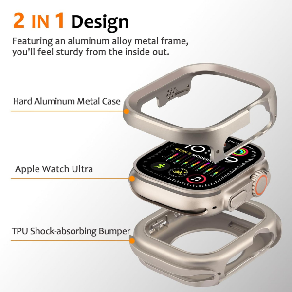 Amizee Apple Watch Ultra 4 Bumper K�l�f-Original