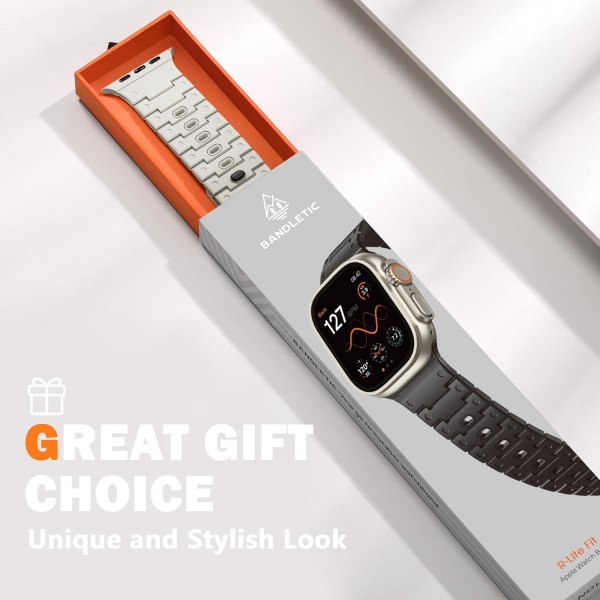 Bandletic Apple Watch 12 Silikon Kay��-Starlight