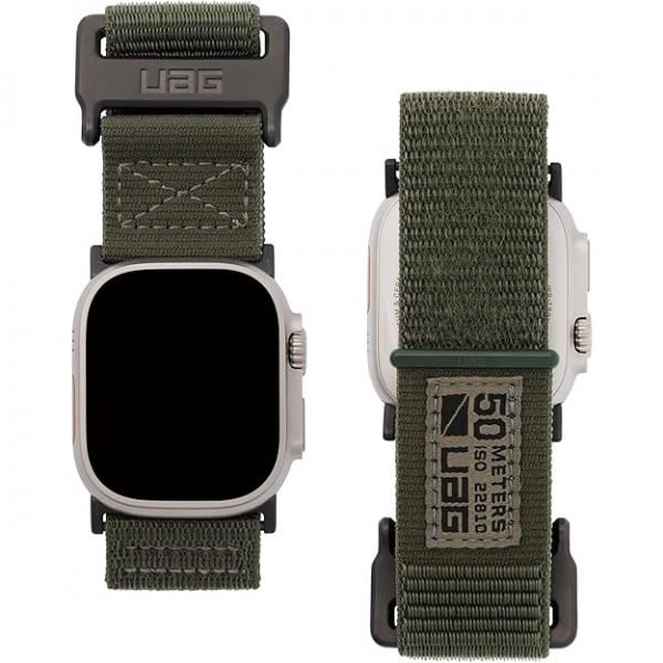 UAG Classic Apple Watch Ultra 4 Naylon Kay��-Green Foliage 