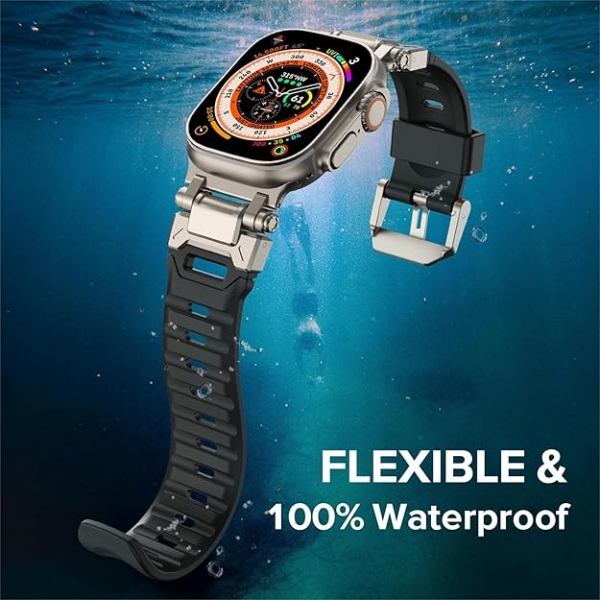 KADES Apple Watch Ultra 4 Sportif Kay�� -Black 