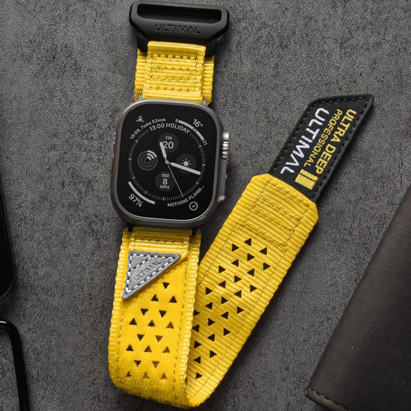 ULTIMAL Apple Watch Ultra 4 Naylon Kay�� -Yellow