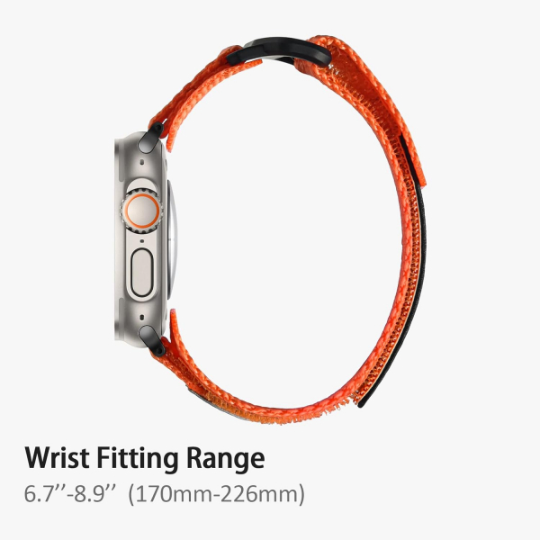 ULTIMAL Apple Watch Ultra 4 Naylon Kay�� -Orange