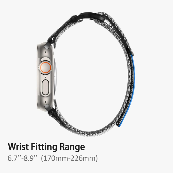 ULTIMAL Apple Watch Ultra 4 Naylon Kay�� -Grey