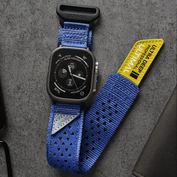 ULTIMAL Apple Watch Ultra 4 Naylon Kay�� -Blue