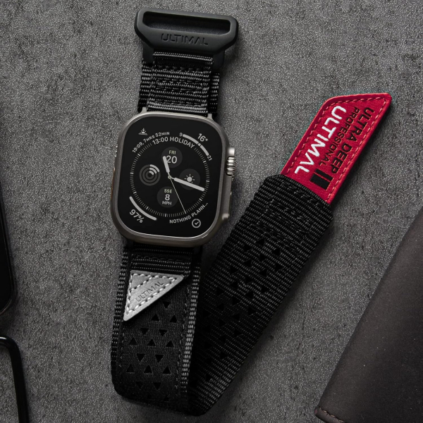 ULTIMAL Apple Watch Ultra 4 Naylon Kay�� -Black