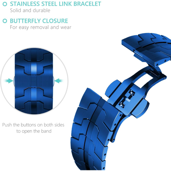 CHANCHY Apple Watch Ultra 4 �elik Kay��-Blue