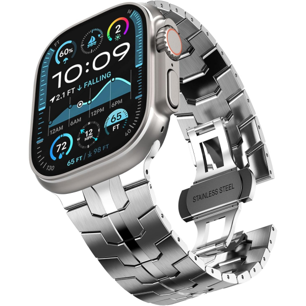 CHANCHY Apple Watch Ultra 4 �elik Kay��-Silver 