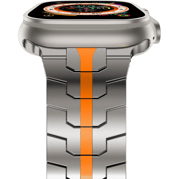 CHANCHY Apple Watch Ultra 4 �elik Kay��-Titanium Orange