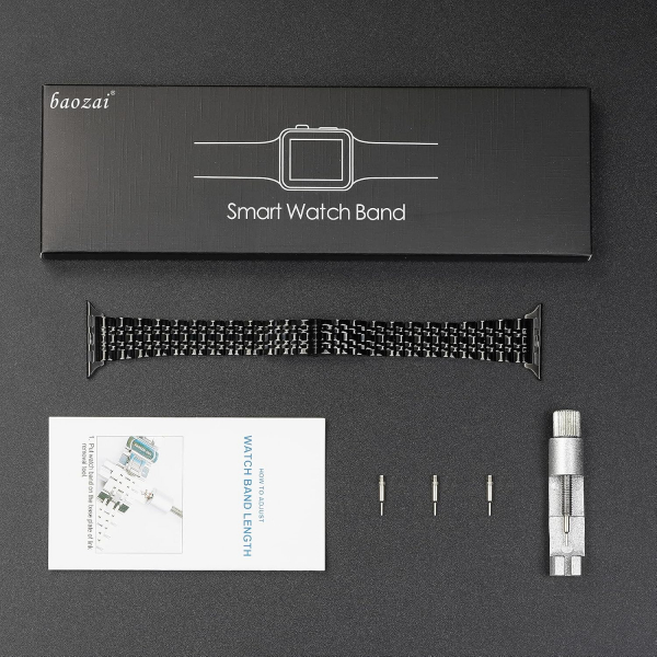 baozai Apple Watch Ultra 4 �elik Kay�� -Black
