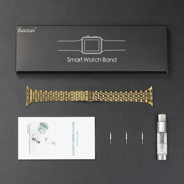 baozai Apple Watch Ultra 4 �elik Kay�� -Gold