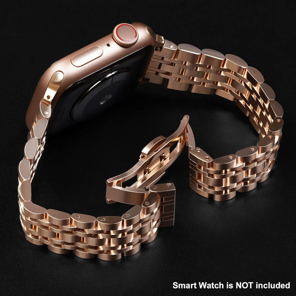 baozai Apple Watch Ultra 4 �elik Kay�� -Rose Gold