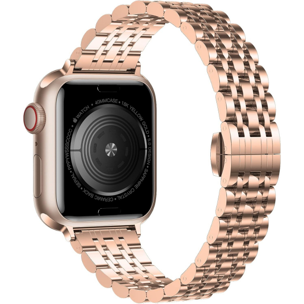 baozai Apple Watch Ultra 4 �elik Kay�� -Rose Gold