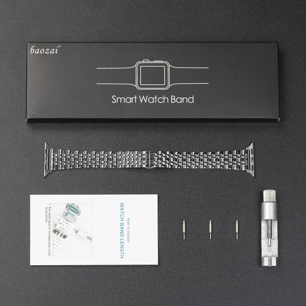 baozai Apple Watch Ultra 4 �elik Kay�� -Silver