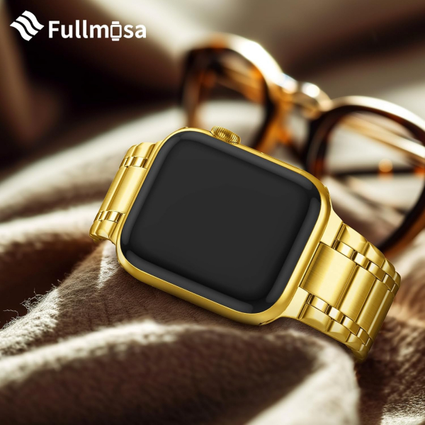 Fullmosa Apple Watch Ultra 4 �elik Kay��-Golden