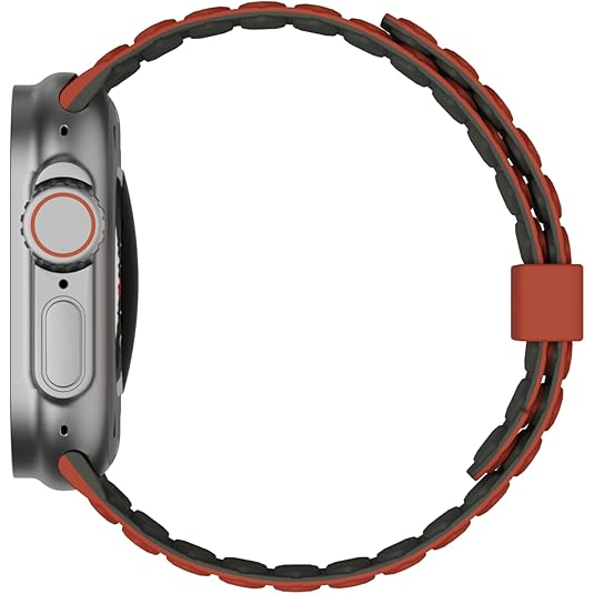 UAG Apple Watch Ultra 4 �ift Tarafl� Silikon Kay��-Olive Rust