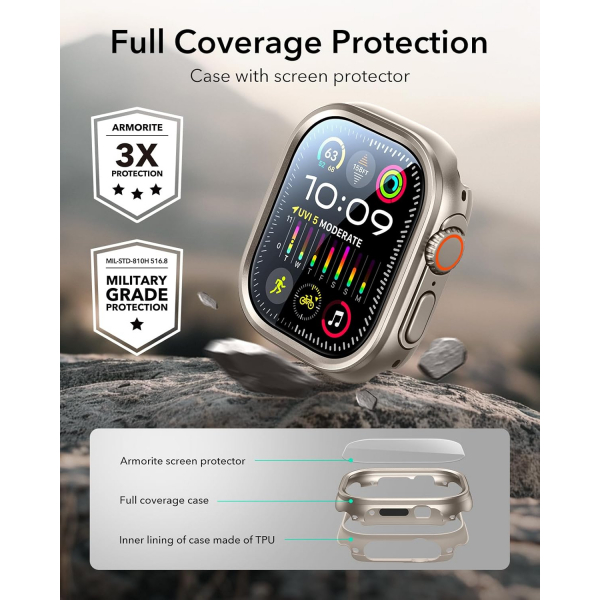 ESR Apple Watch Ultra 4 Bumper K�l�f-Titanium