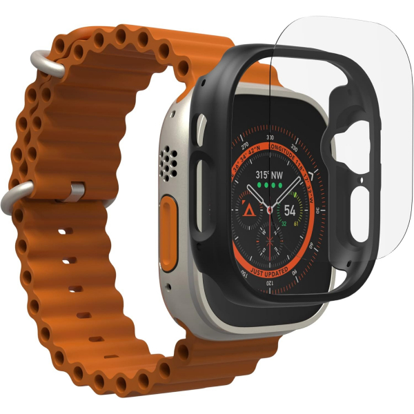 ZAGG InvisibleShield Apple Watch Ultra 4 Koruyucu K�l�f-Black 
