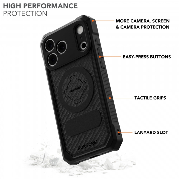 Rokform Rugged iPhone 18 Pro K�l�f-Black