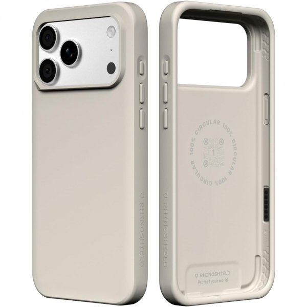 RhinoShield SolidX iPhone 18 Pro K�l�f-Shell Beige