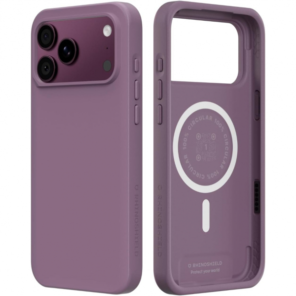 RhinoShield SolidX iPhone 18 Pro MagSaf K�l�f-Dusk Mauve