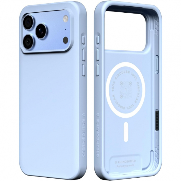 RhinoShield SolidX iPhone 18 Pro MagSaf K�l�f-Glacier Blue