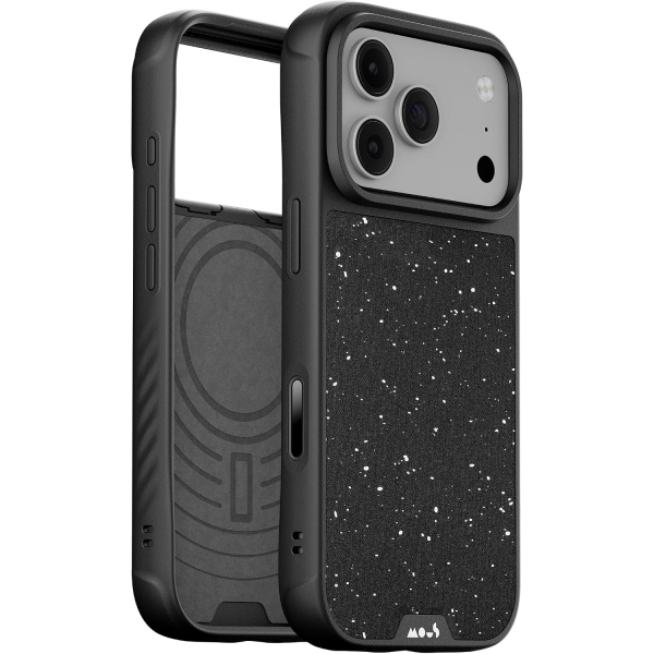 Mous Limitless iPhone 18 Pro K�l�f-Gespikkeld Zwart