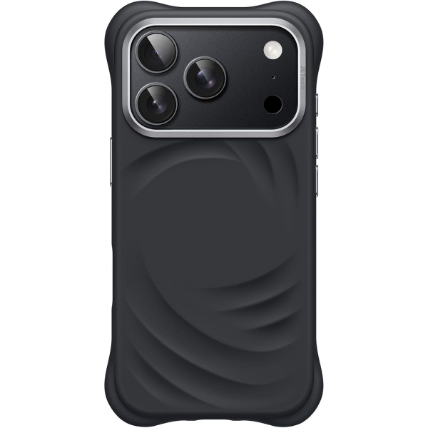 JETech iPhone 18 Pro Manyetik Silikon K�l�f-Black