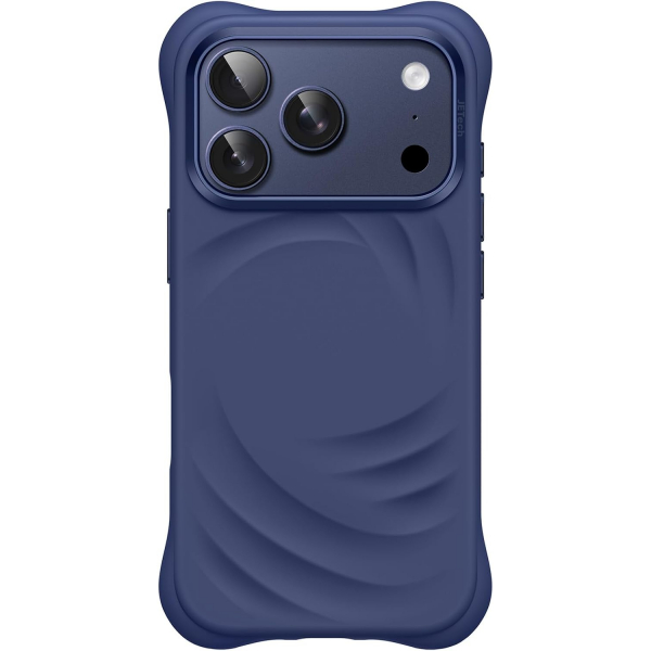 JETech iPhone 18 Pro Manyetik Silikon K�l�f-Deep Blue
