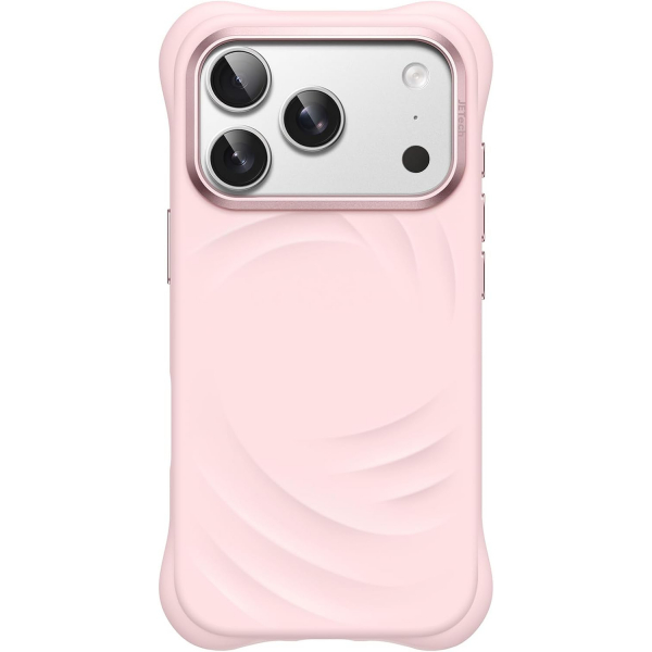 JETech iPhone 18 Pro Manyetik Silikon K�l�f-Light Pink