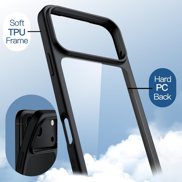 JETech �effaf iPhone 18 Pro Bumper K�l�f-Black