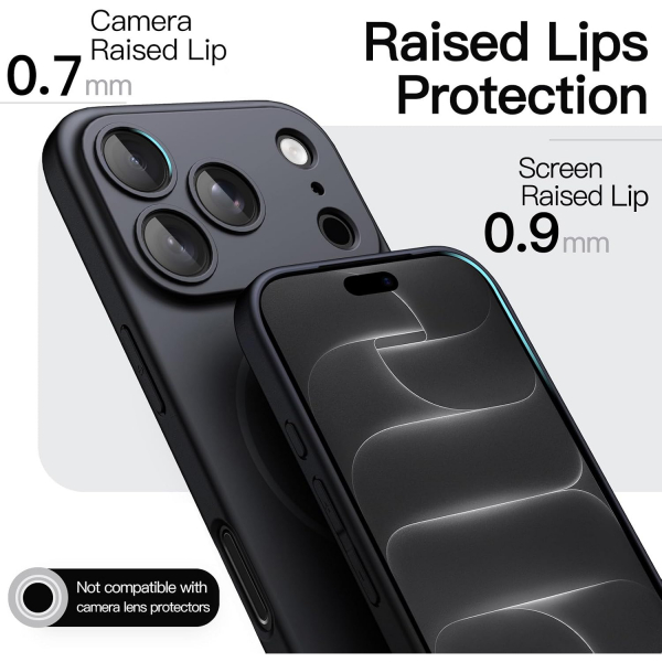 JETech iPhone 18 Pro Manyetik �nce K�l�f-Black