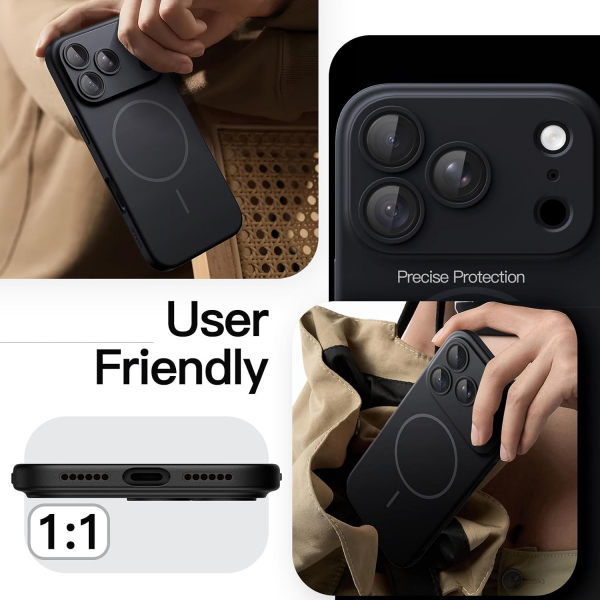 JETech iPhone 18 Pro Manyetik �nce K�l�f-Black