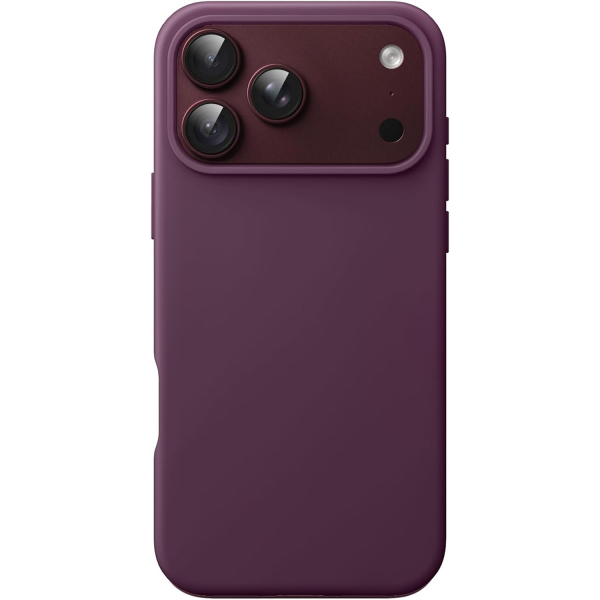JETech iPhone 18 Pro Silikon K�l�f-Dark Cherry