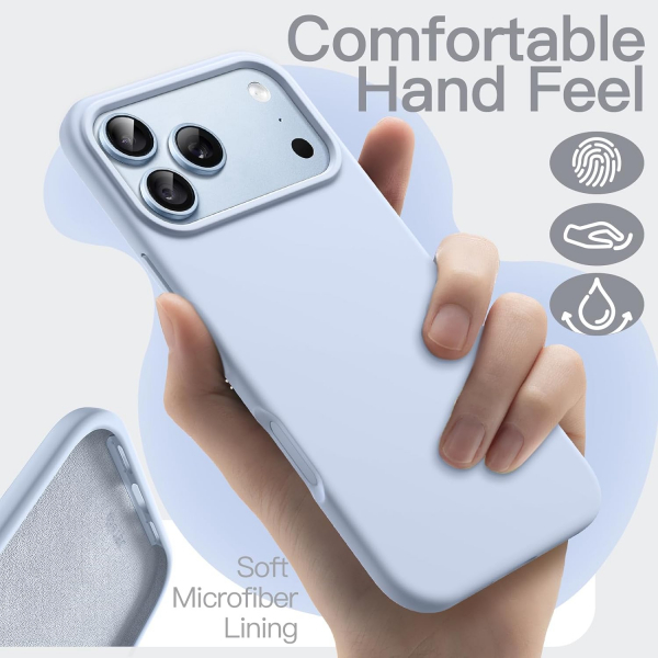 JETech iPhone 18 Pro Silikon K�l�f-Glacier
