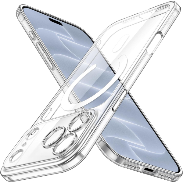 JETech iPhone 18 Pro Manyetik �nce K�l�f-Clear