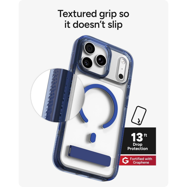 ZAGG Santa Cruz iPhone 18 Pro Standl� K�l�f-Luminous Blue