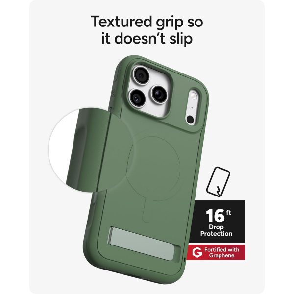 ZAGG Sedona iPhone 18 Pro Standl� K�l�f-Green