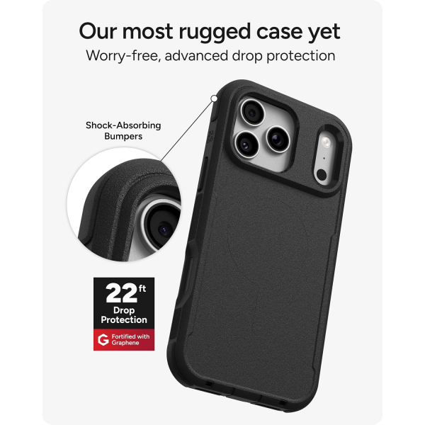 ZAGG Teton iPhone 18 Pro Kemer Klipsli K�l�f-Black