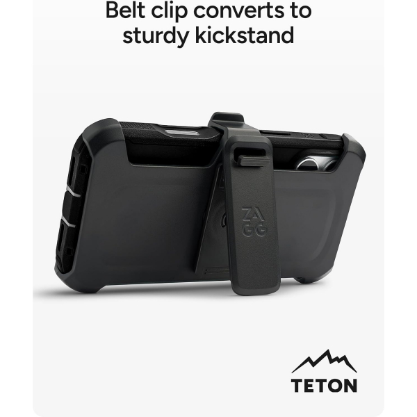 ZAGG Teton iPhone 18 Pro Kemer Klipsli K�l�f-Black