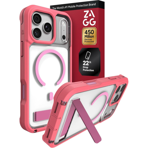 ZAGG Rainier iPhone 18 Pro Standl� K�l�f-Pink