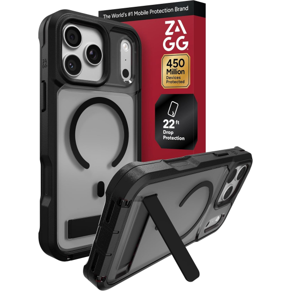 ZAGG Rainier iPhone 18 Pro Standl� K�l�f-Smoke Black