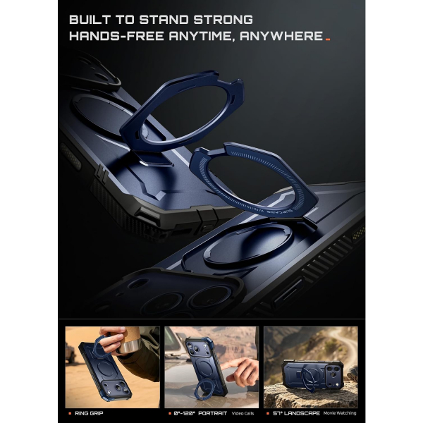 SUPCASE UB Grip iPhone 18 Pro Standl� K�l�f-Azure
