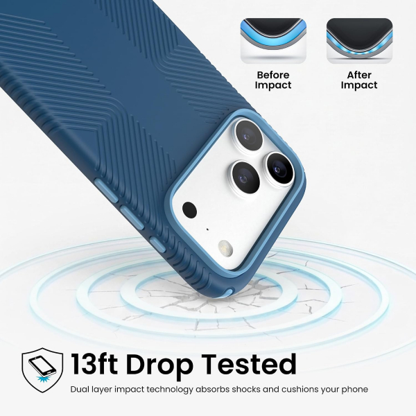 Speck Presidio2 Grip iPhone 18 Pro MagSafe K�l�f-Deep Sea