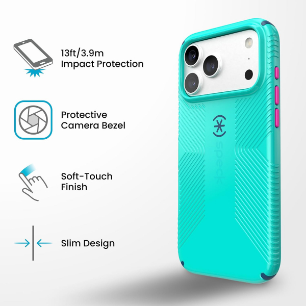 Speck CandyShell Icon iPhone 18 Pro MagSafe K�l�f-Blue Raspberry