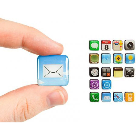 iPhone Temal Buzdolab Magnetleri (18 Adet)